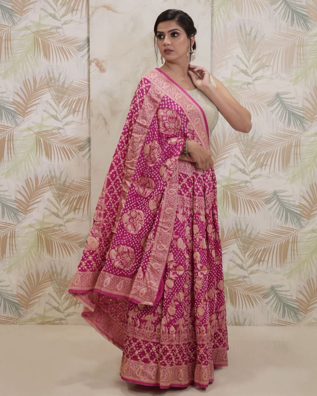 Lehriya Nimzari Saree